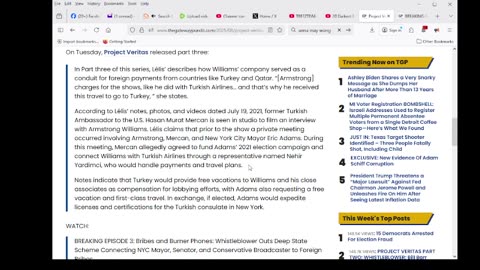 Deep State Scheme Connecting Mayor Adams, Senator and Media Figure to Foreign Bribes
