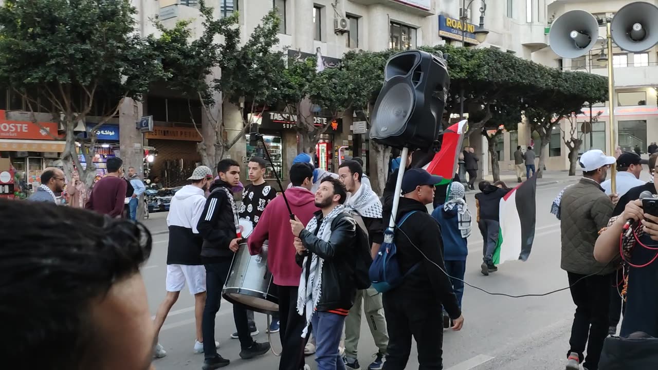 مسيرة شعبية بطنجة تخليدا للذكرى 77 للنكبة الفلسطينية 15 05 2025 يا شعبنا الامازيع الاحرار