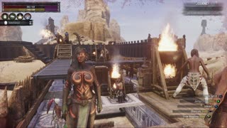 Conan Exiles Purge day with busty boobs breast expansion huge tits