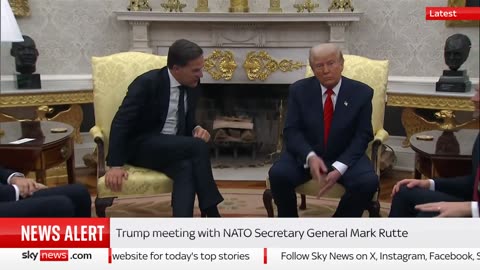 President Trump Meets With NATO Secretary General Mark Rutte March 13, 2025