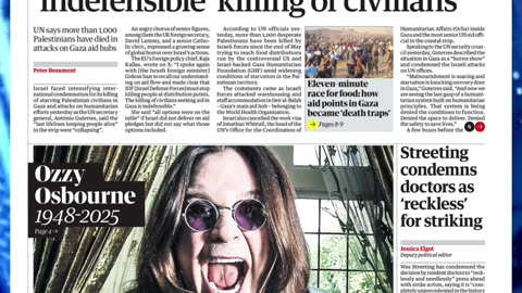 🔥Headlines Wednesday 23rd July 2025 Newspaper Headlines 🎉📰#britishpress #breakingnews