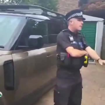 British police arrest a man for sharing a social media post that caused somebody "anxiety".