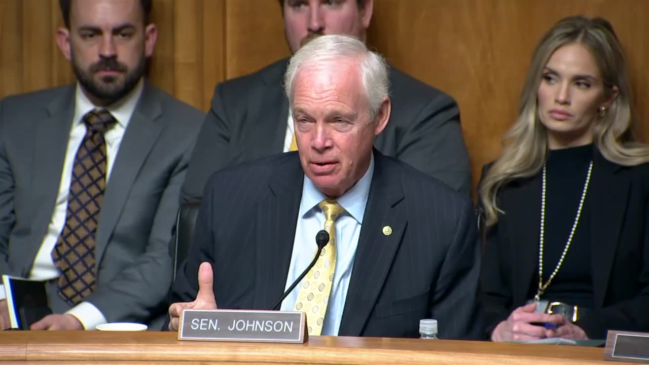 Senator Ron Johnson in HSGAC Hearing 4.3.25