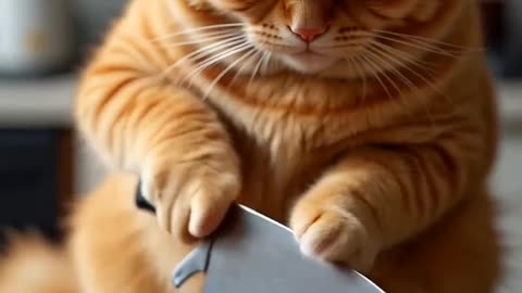 Orange cat #ai #cats #orangecat