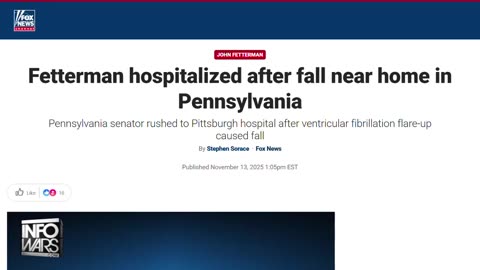 BREAKING UPDATE: Democrats Celebrate Fetterman Collapsing From Heart Problem