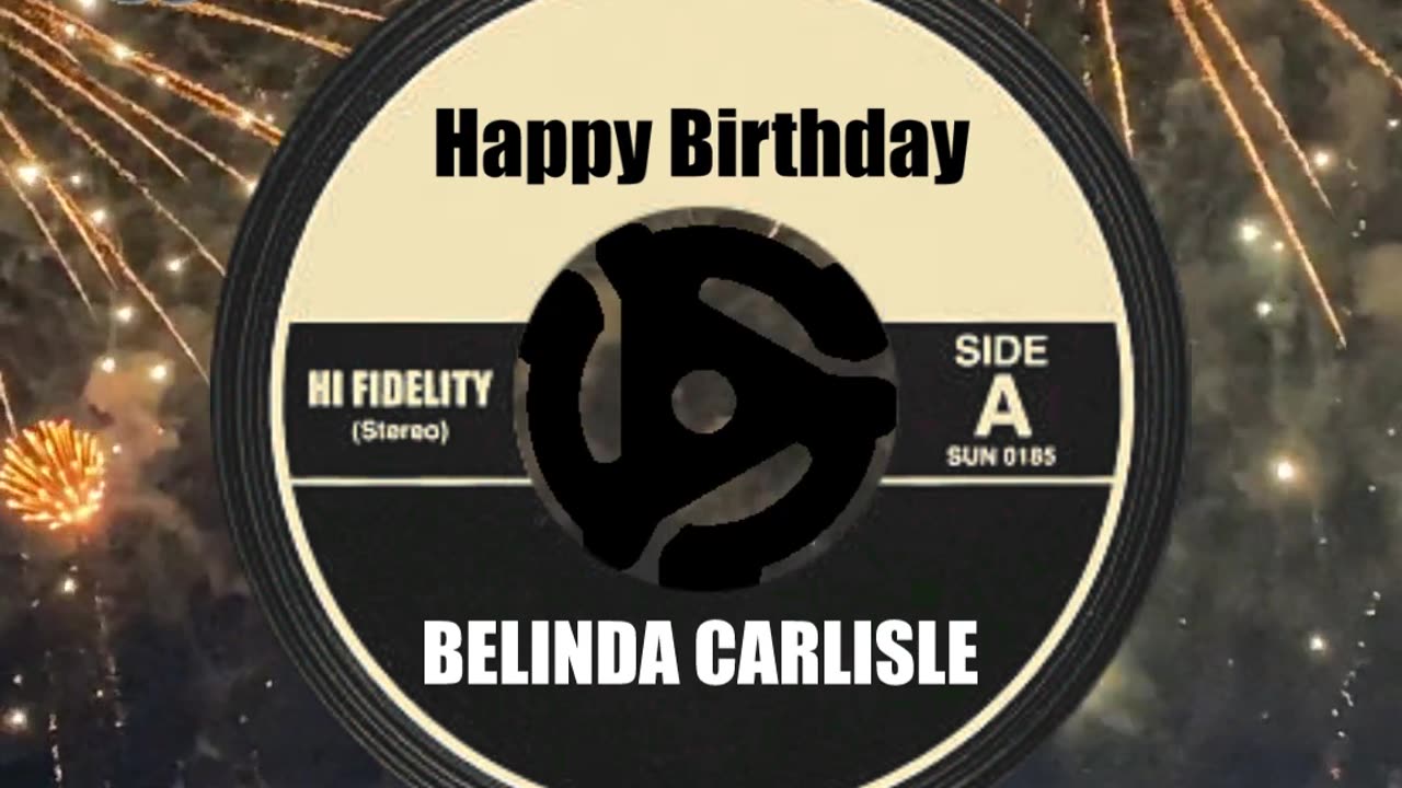 HAPPY BIRTHDAY to BELINDA CARLISLE!