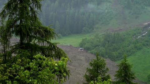 Glacier collapse buries Swiss village in mud and rocks