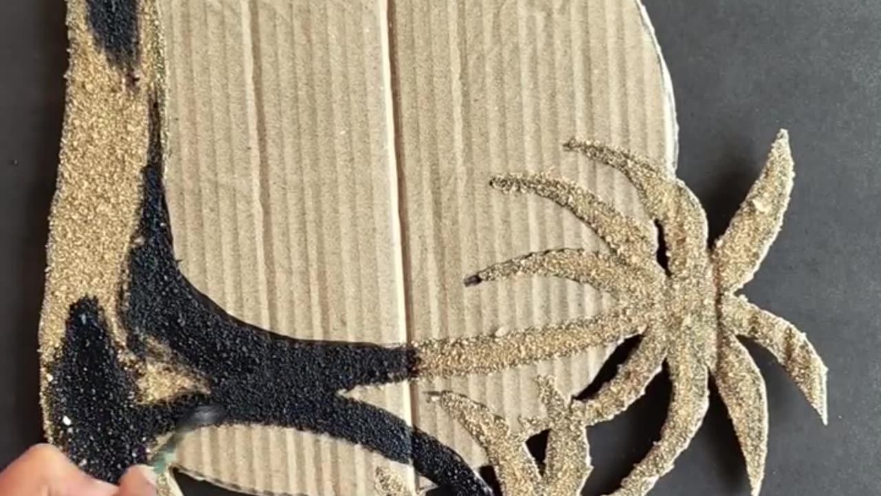 Coconut tree DIY Scenery _ Sand craft idea #fun #easy #crafts #sandcraft