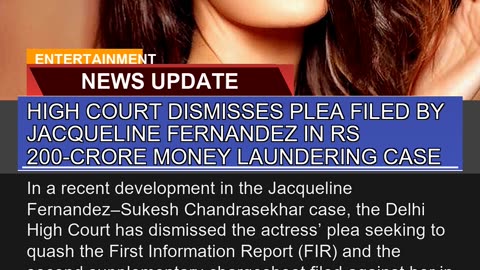 High Court Dismisses Plea Filed by Jacqueline Fern