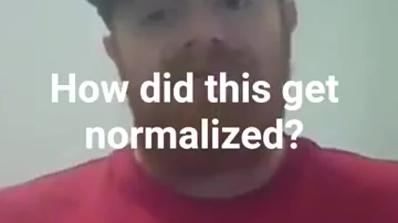 How did this become normal?