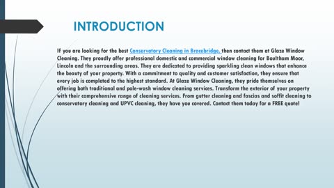 Looking for the best Conservatory Cleaning in Bracebridge