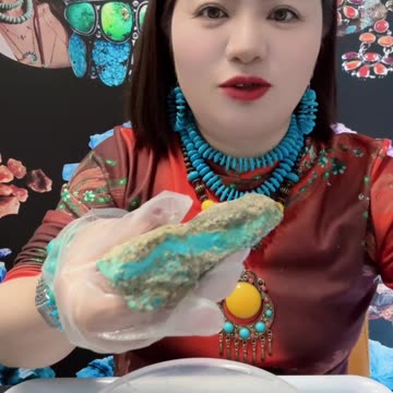 20250723-8 Original Turquoise Rough Stones Engraved by Time