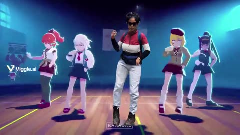 Bobby Group Dance with Dolls-Viggle AI