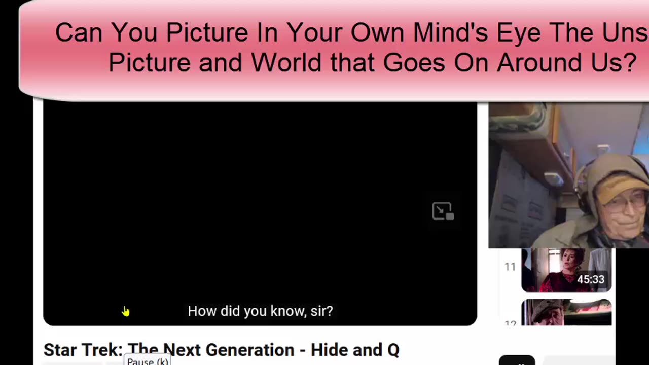 Star Trek Next Generation - Hide and Q - Blank Screen - Only Audio - Who are We - 4-3-25