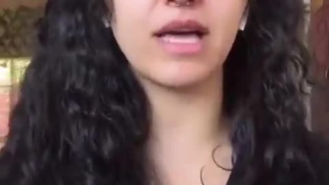 This beautiful Iranian woman's expression of F U freedom
