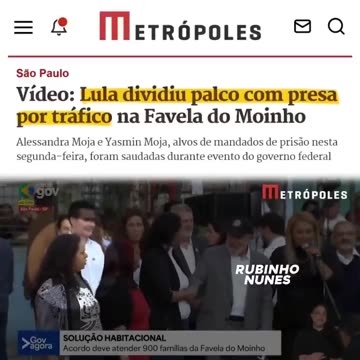 Lulaladrão dividiu palco com traficante presa hoje em São Paulo.