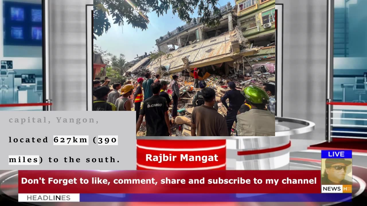 Smell of death ‘fills the air’ near epicentre of Myanmar earthquake