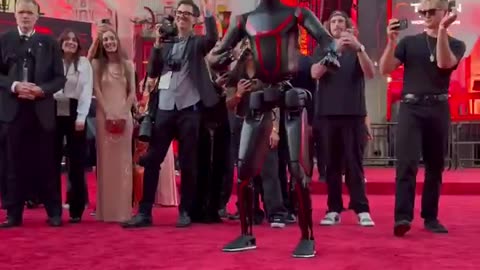 Tesla’s Optimus at the 'Tron: Ares' premiere