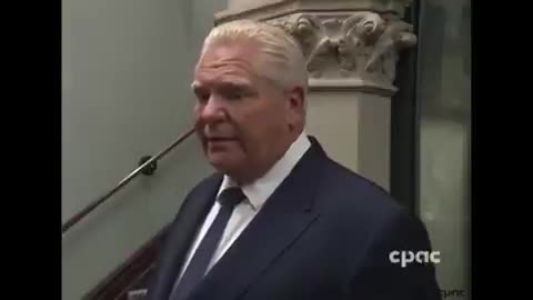 Another Dummy Poking the Bear 🐻 — Doug Ford — Premier of Ontario. Defends Trudeau