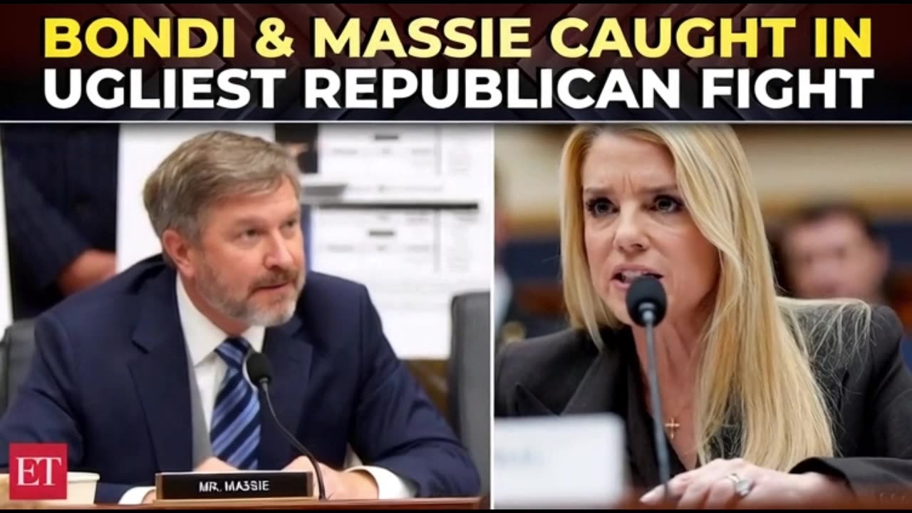 Pam Bondi and Tom Massie parody