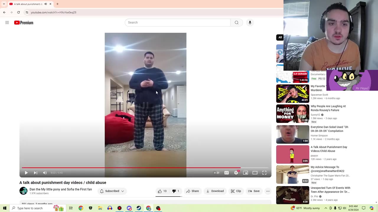 Dan Sobel Doesn't Like Punishment Videos When He Already Punishes His Haters WTF LOL