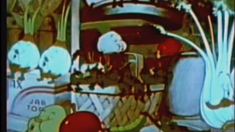 The Fresh Vegetable Mystery (1939) Color Classic cartoon
