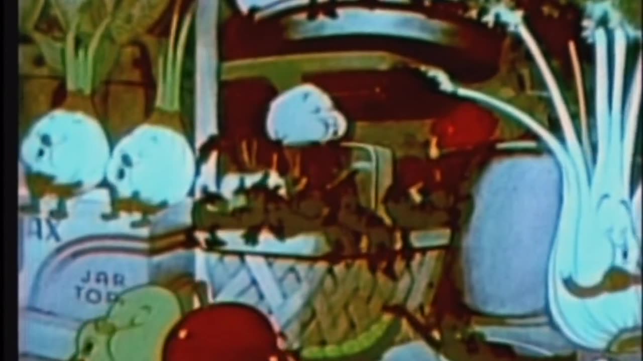 The Fresh Vegetable Mystery (1939) Color Classic cartoon