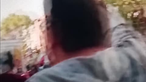 Maniac rams through protesters