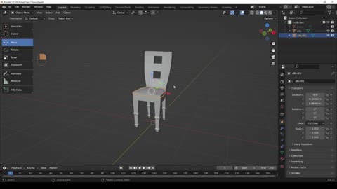 Blender basic (silla)