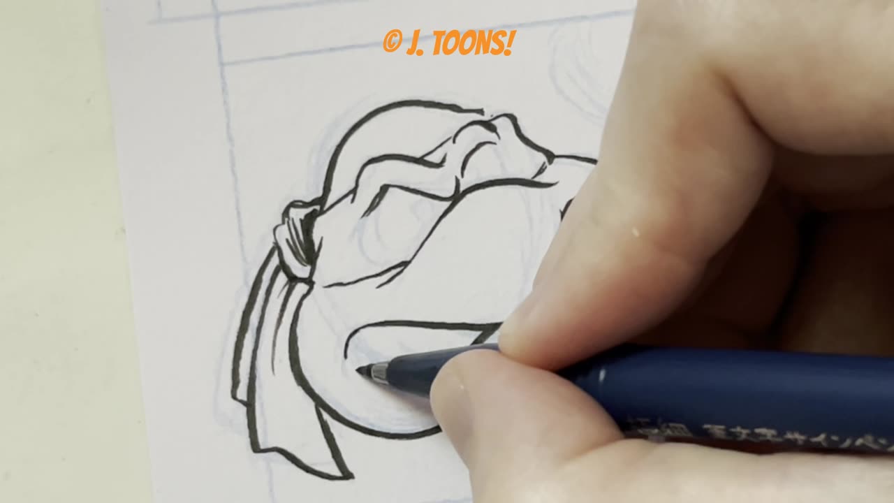 Drawing a Teenage Mutant Ninja Turtle!