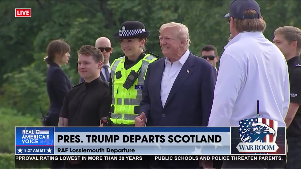POTUS DEPARTS SCOTLAND
