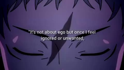 Not about ego