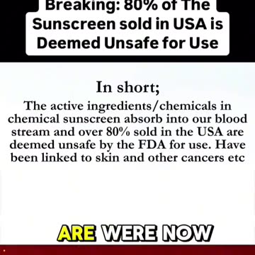 Most Sunscreen Is Deemed Unsafe For Use