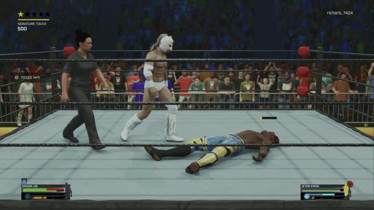 wwe 22 Dragon Lee VS Je Von Evans