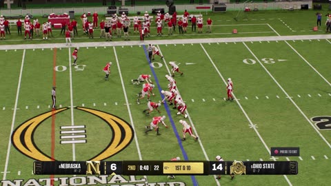 EA Sports College Football 25 Ohio State Dynasty Year 1 Game 16 College Football Playoff National Championship Nebraska Vs Ohio State CPU Vs CPU
