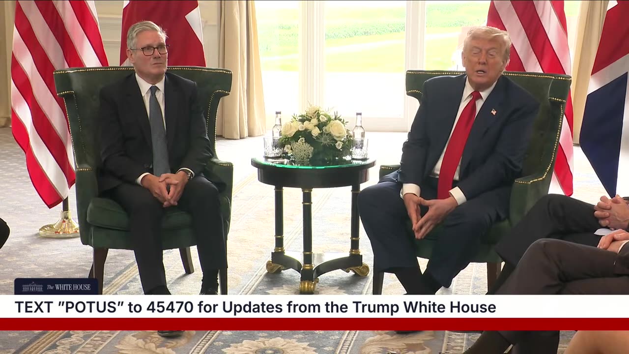 President Trump Participates in a Bilateral Meeting with the Prime Minister of the United Kingdom! - 7/28/25