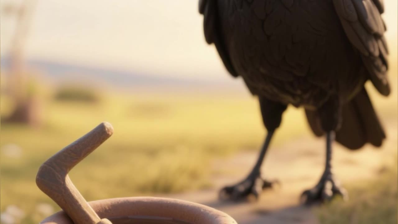 The Thirsty Crow | English Moral Story