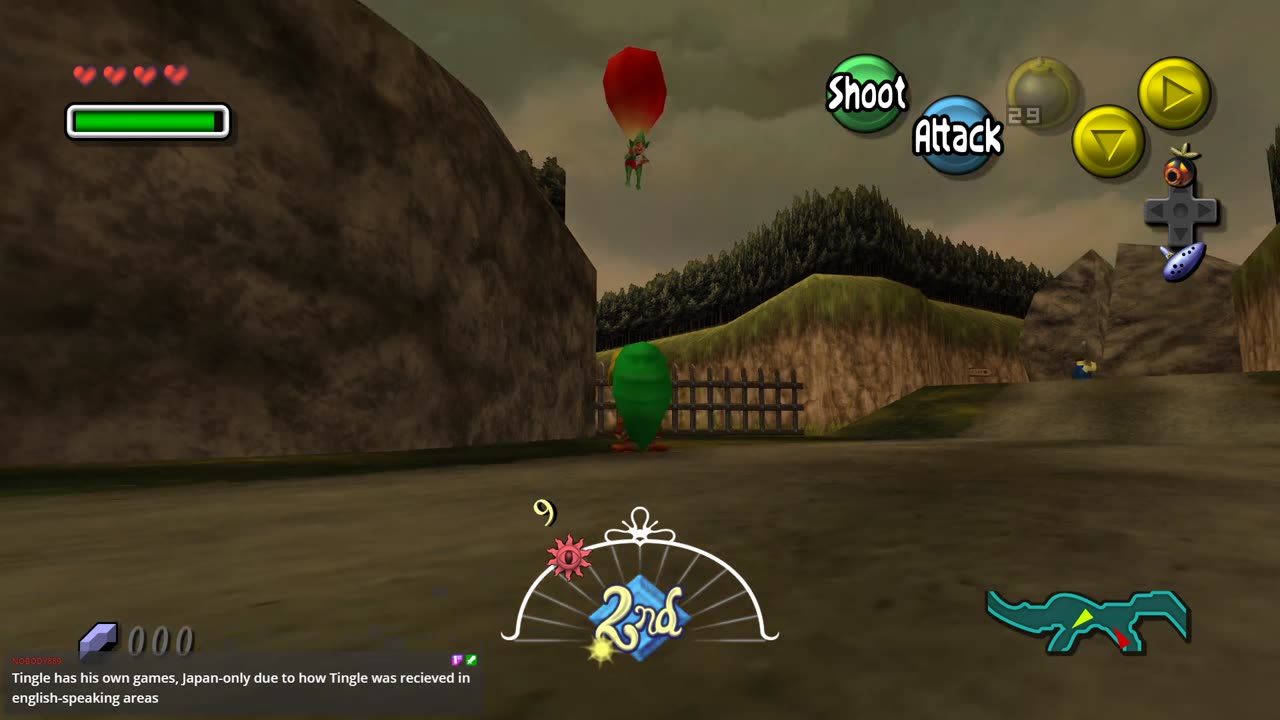 Legend of Zelda Majora's Mask - Flying stones and flying Tingle