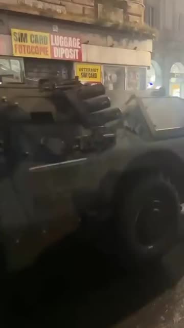 Armored vehicles have arrived in Rome to fight crime and degradation.