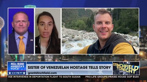 SISTER OF VENEZUELAN HOSTAGE, LUCAS HUNTER, IS CONCERNED FOR HER BROTHER