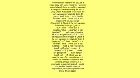 Can I rely on `curl` being installed on DebianUbuntu How could I find out