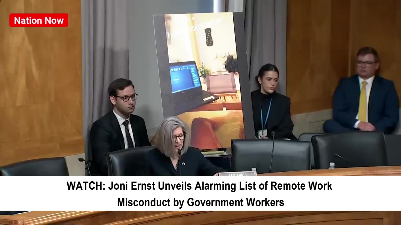 Joni Ernst Reveals Remote Work Misconduct by Gov Employees