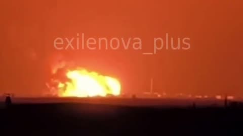 Oil Terminal in Port of Temrbka Burning for Three Days