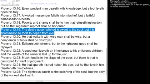 Proverbs 13