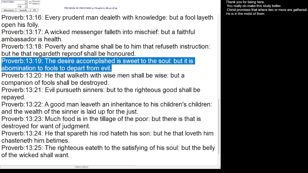 Proverbs 13
