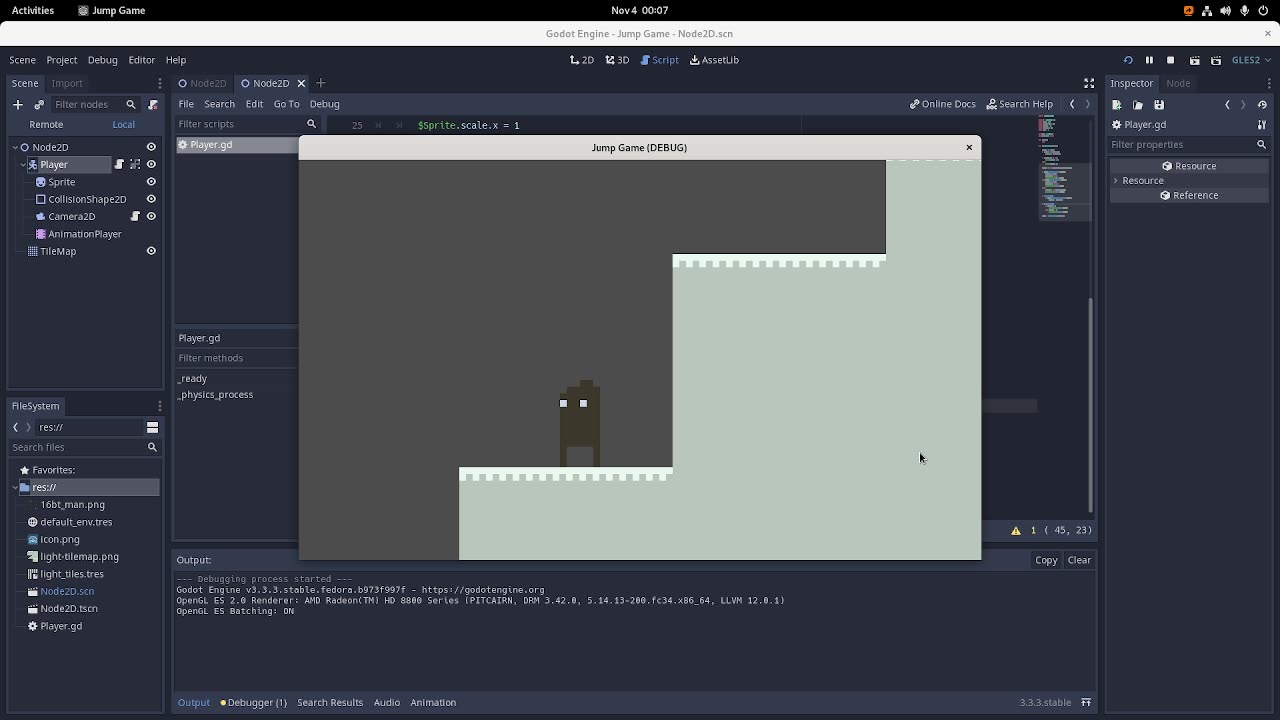 Trying Godot 2D