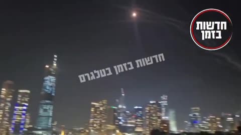 Video captures Israeli air defenses attempting to intercept wave of missiles launched from Iran