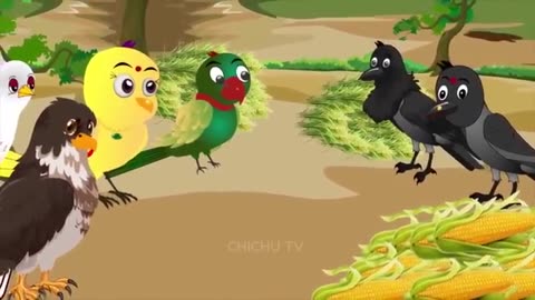 Chidiya Wala Cartoon _ Rano Chidiya Wala Hindi Cartoon_New Epsiode Kalo Kauwa Aur Chidiya_ Chichu TV