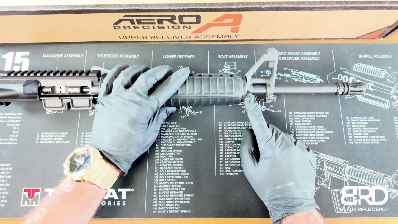 Aero Precision AR-15 Complete Upper Unpackaging – 16" Mid-Length w/ FSB & M4 Handguard