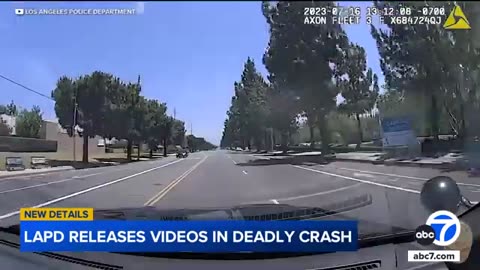 Dramatic new videos show deadly crash involving LAPD cruiser